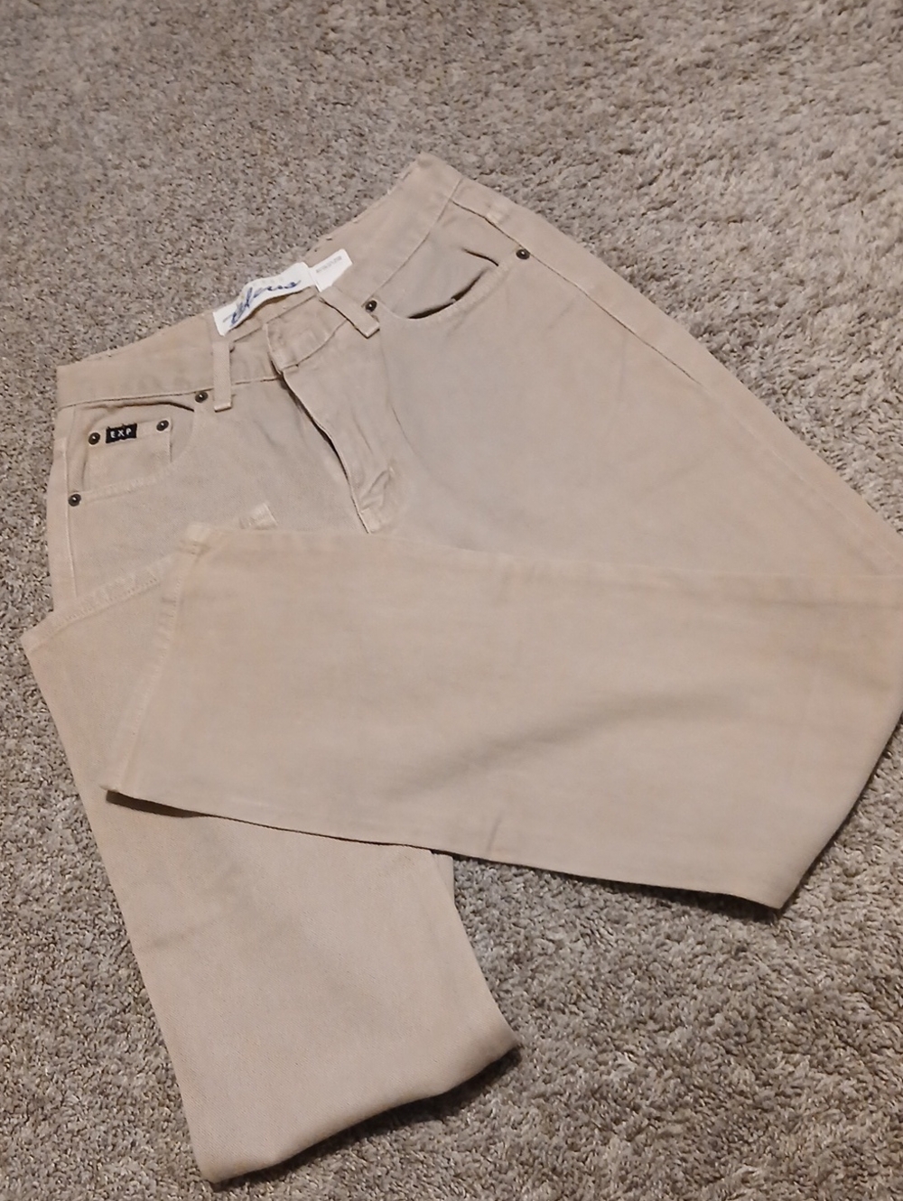 Express Beige  Women's Jeans Bootcut. Size 1/2 R